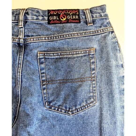 Vintage 90s NO EXCUSES Girl Gear Cuff Leg Jeans 13 - Picture 4 of 7